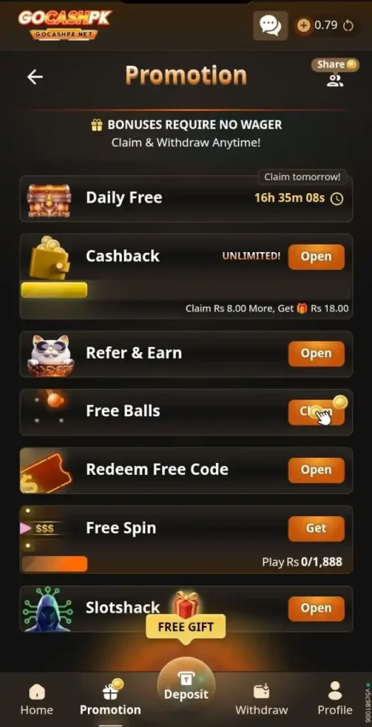 GOCASH PK GAME