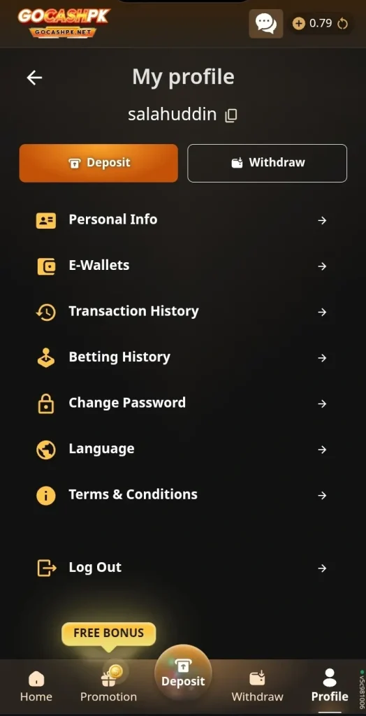 GOCASH PK GAME